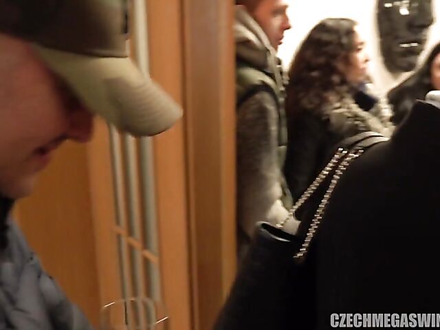 Czech mega swingers orgy party with monsters