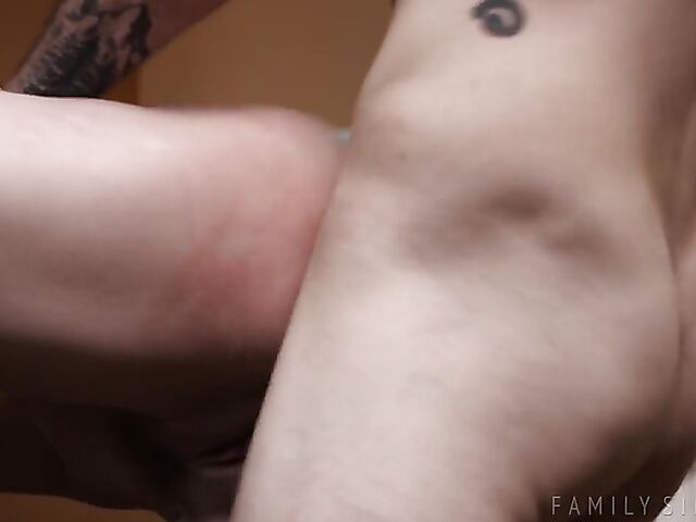 Hot bathroom sex with redhead stepsister Lacy Lennon