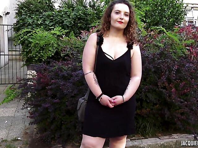 French threesome with Camille and two guys fucking her butt and pussy