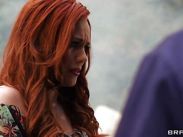 Ella Hughes - Big ass redhead anal big cock fun outdoors