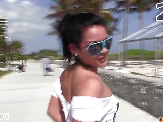 Violet Vasquez - Puerto Rican latina pick up and pounding