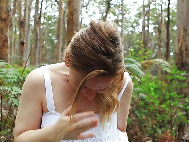 All-natural Jacinta fingering and pissing outdoor