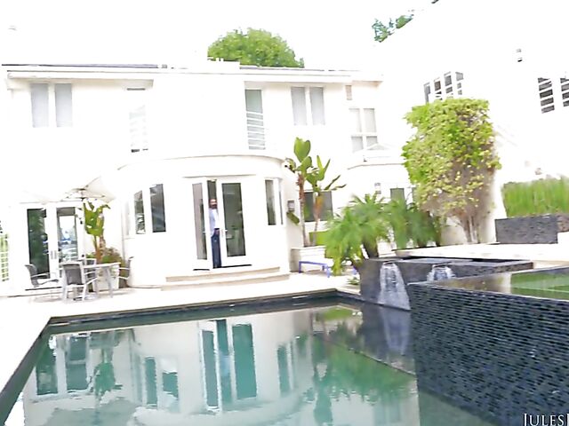 Gabbie Carter - Busty teen and old man fuck outside