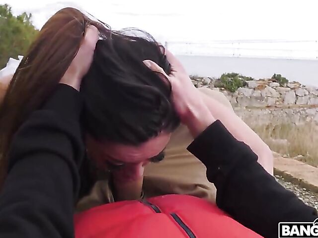 Public anal outdoors with naughty ballerina Martina Smeraldi