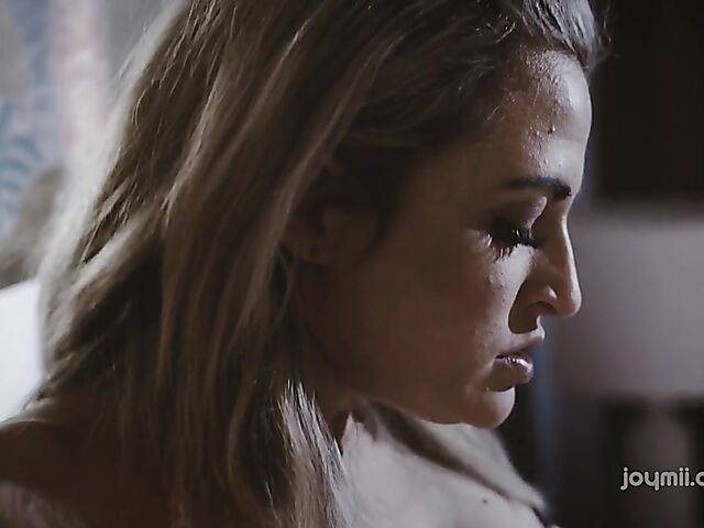 Bedtime hot sex in black stockings with seductive Nicole Vice