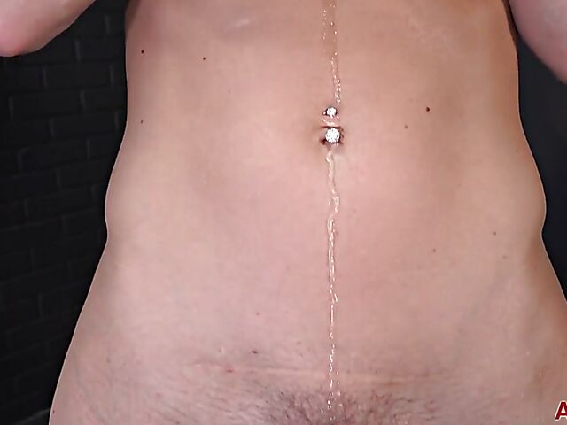 Serene Siren - Pigtailed athletic milf bikini strip and nude posing