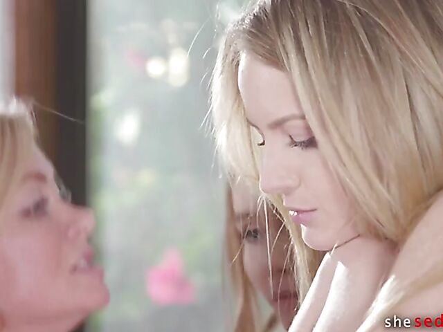 Lesbian family 3some with Scarlett Sage, Serene Siren, and Alicia Williams