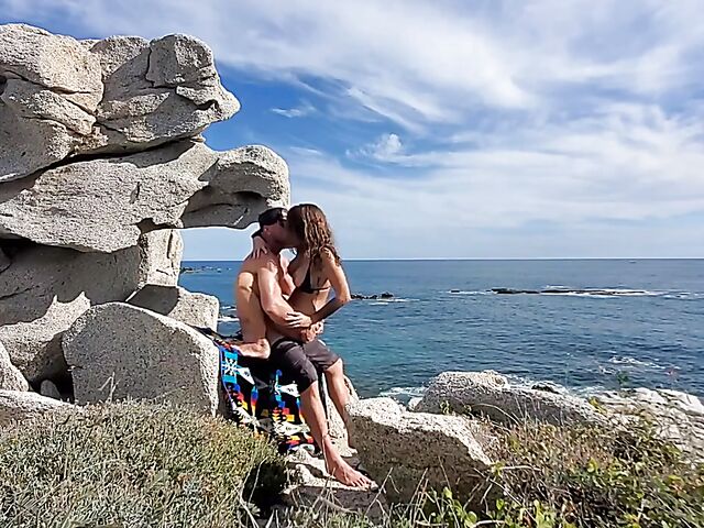 Kissa Sins and Johnny Sins beach sex on vacation