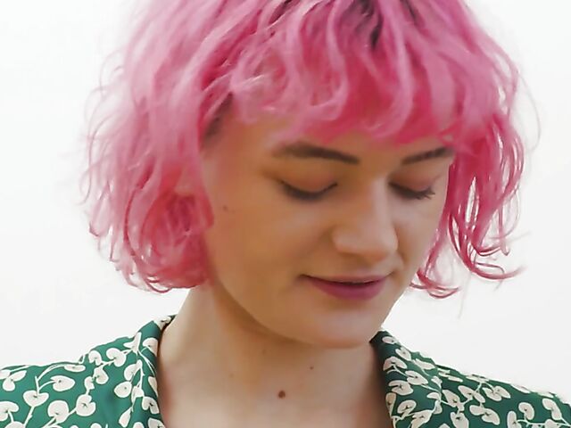 Hairy masturbation with pink-haired Australian girl Dodi