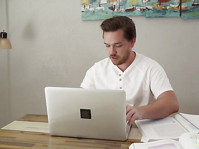 Fuck and blowjob under the table with bad latina stepsis Angelica Cruz