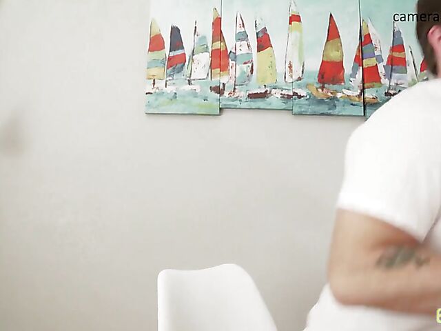 Fuck and blowjob under the table with bad latina stepsis Angelica Cruz