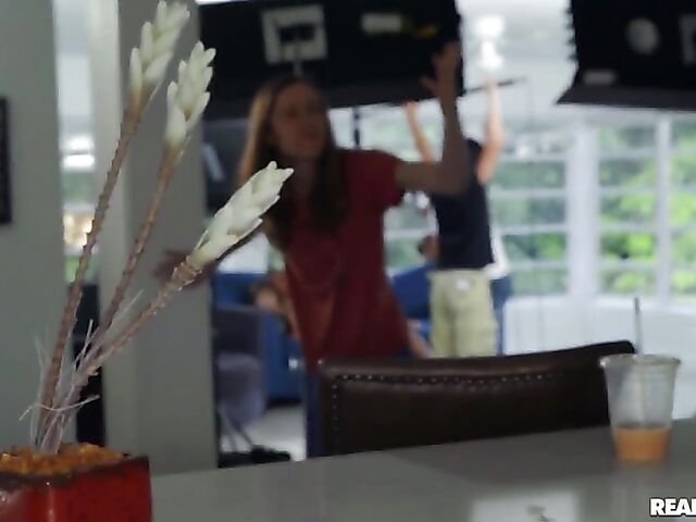 Alex Blake - Teen interracial shoot with Ricky Johnson spied by perverts