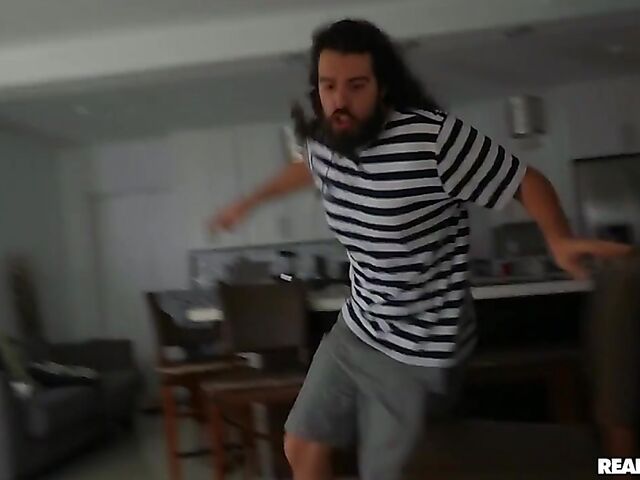 Alex Blake - Teen interracial shoot with Ricky Johnson spied by perverts