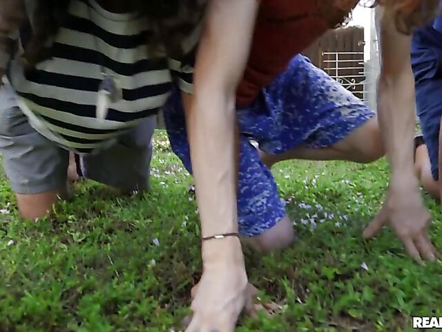 Alex Blake - Teen interracial shoot with Ricky Johnson spied by perverts