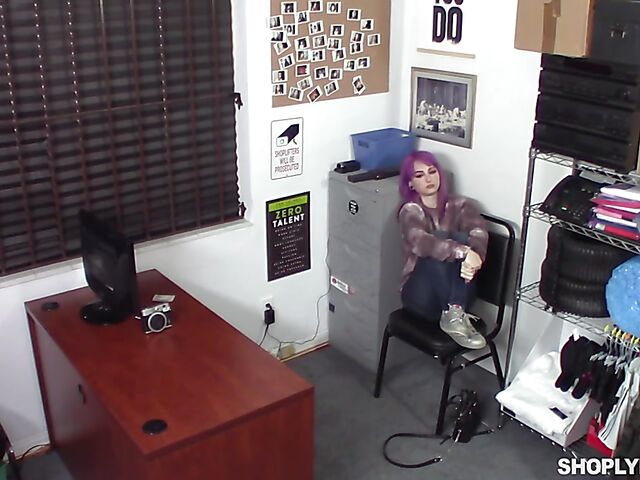 Tattooed alt girl Val Steele is a shoplifter who takes a cock to save her ass