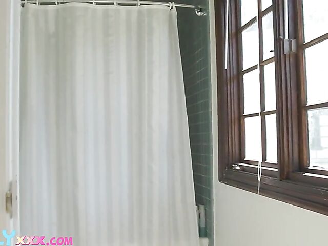 Flat chested teen Natalia Nix fucks her stepfather in her bedroom