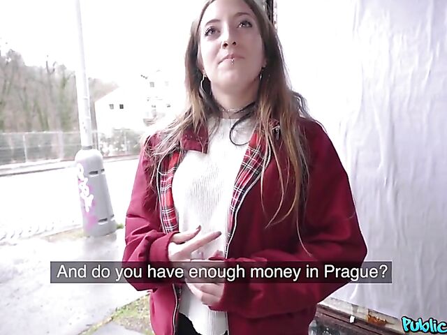 Pantyhose sex in public for cash with Venom Evil