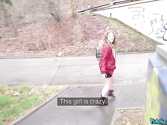 Pantyhose sex in public for cash with Venom Evil