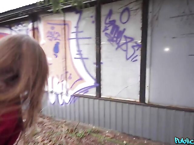 Pantyhose sex in public for cash with Venom Evil