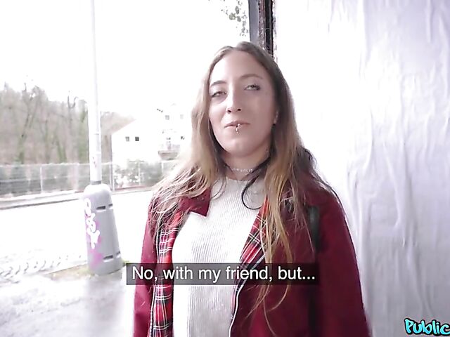 Pantyhose sex in public for cash with Venom Evil