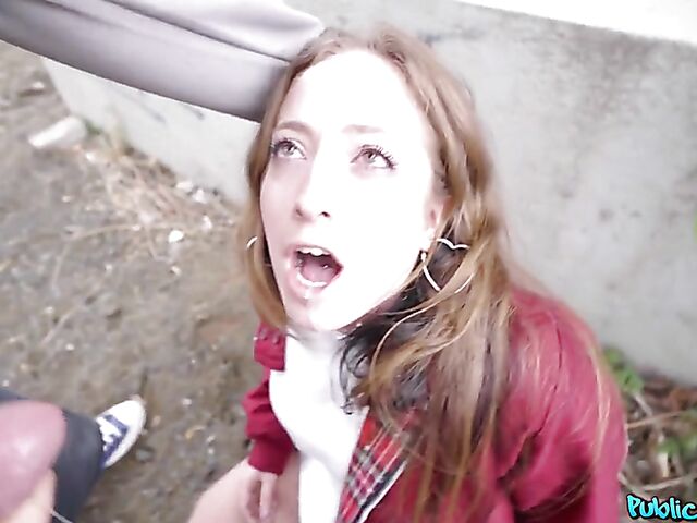 Pantyhose sex in public for cash with Venom Evil