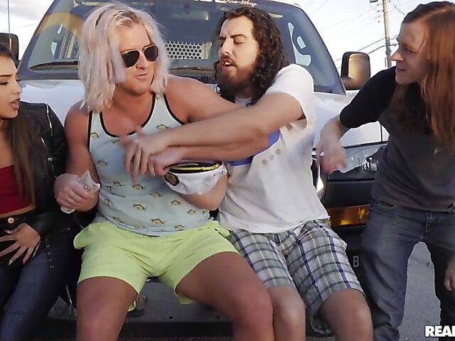 Captain Stabbin sex chronicles featuring hot latinas Missy Martinez and Serena Santos