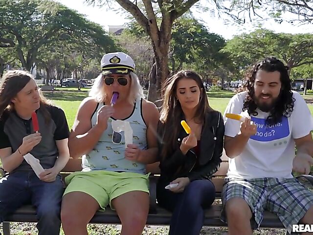 Captain Stabbin sex chronicles featuring hot latinas Missy Martinez and Serena Santos