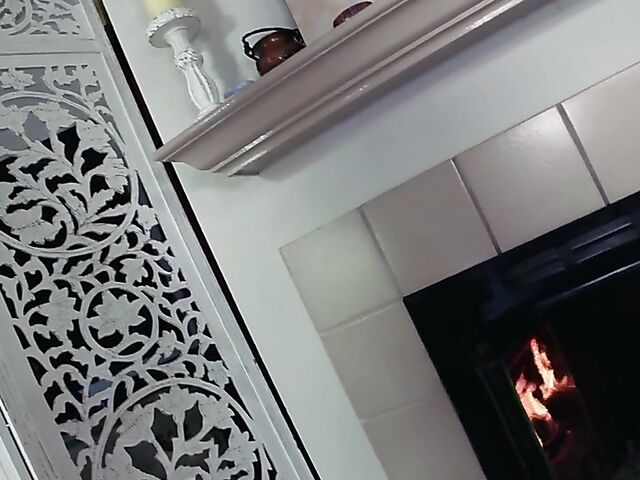 Ella Hughes - Nude oiled redhead massage by the fireplace