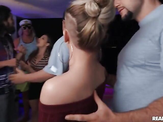 Femdom blowjob in leather with Kyler Quinn and boat sex with Sloan Harper