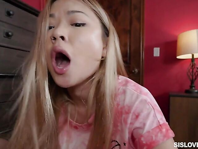 POV Chinese teen Lulu Chu gets banged by her stepbrother
