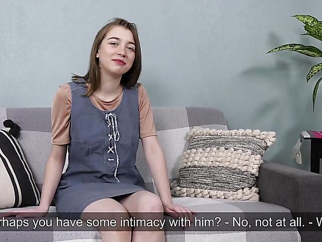 Nevet Nikolet - Russian virgin solo on the couch