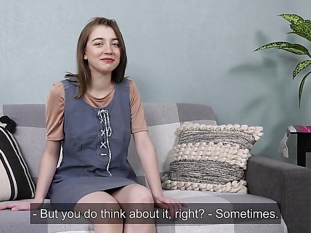 Nevet Nikolet - Russian virgin solo on the couch