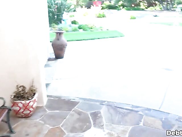 POV tight pussy fuck with teen Lily Larimar to pay debts