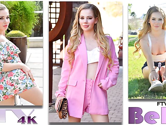 Close up pussy insertions and masturbation with FTV babe Bella