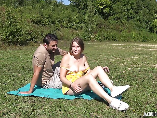 Anal outdoor with cute French MILF Emma