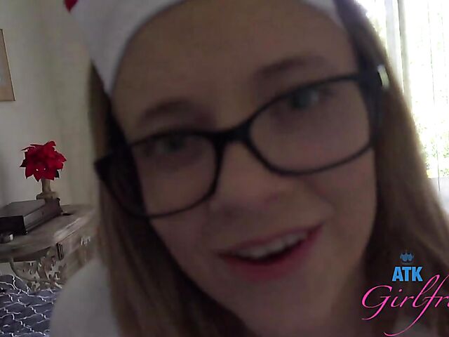 POV nurse with glasses Riley Star is in need of cock