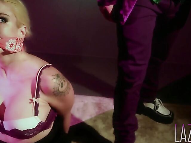 Harley Quinn and Joker porn parody starring Leya Falcon