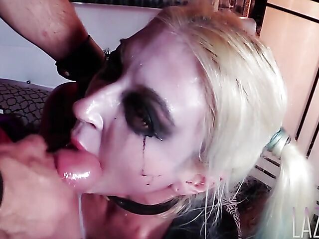 Harley Quinn and Joker porn parody starring Leya Falcon