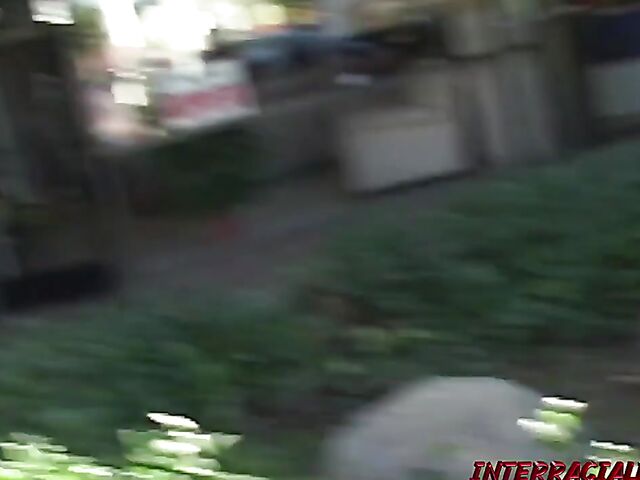 Aline gets picked up for her first BBC threesome with Blackzilla