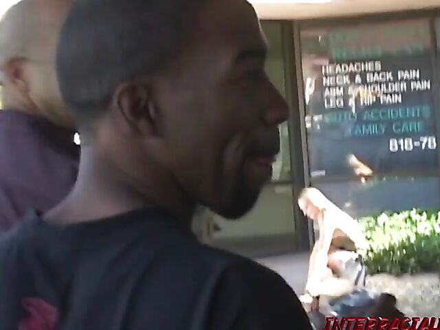 Aline gets picked up for her first BBC threesome with Blackzilla