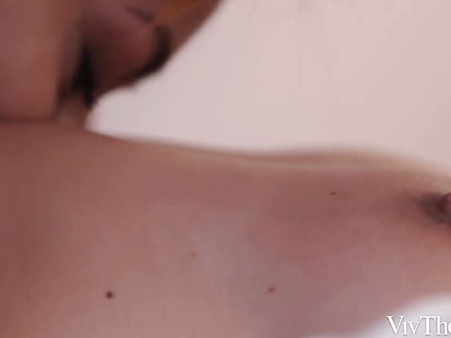 Blonde Cherry Kiss and redhead Veronica Leal in Viv Thomas lesbian video