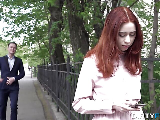 Sex date with shaved redhead teen Lagoon Blaze