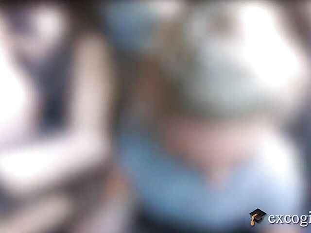 Sex in car and more fun in bed with big breasted blonde Kayley Gunner