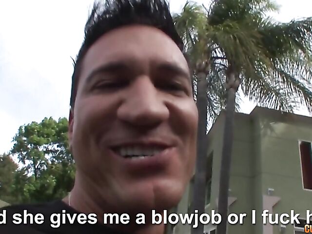 Kim Kennedy - Sweet latina blowjob in the backyard