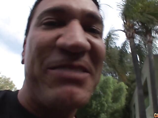 Kim Kennedy - Sweet latina blowjob in the backyard