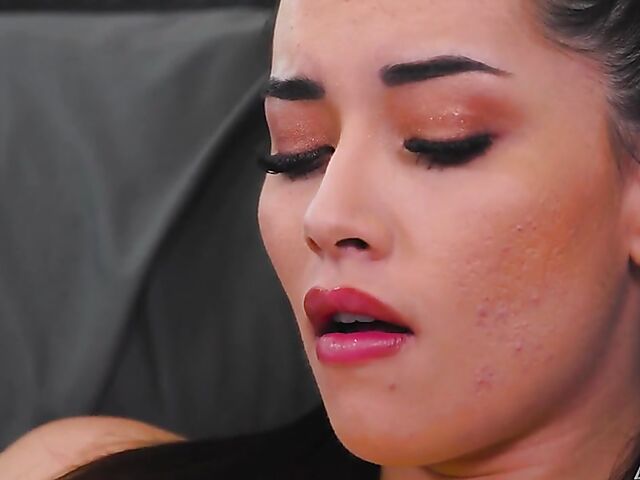 Aria Lee - Small tit teen caught masturbating