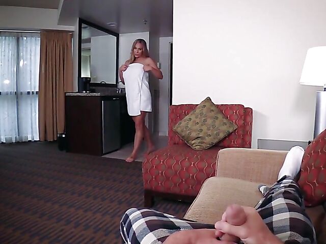 Big boob milf stepmom Olivia Austin takes your cock POV