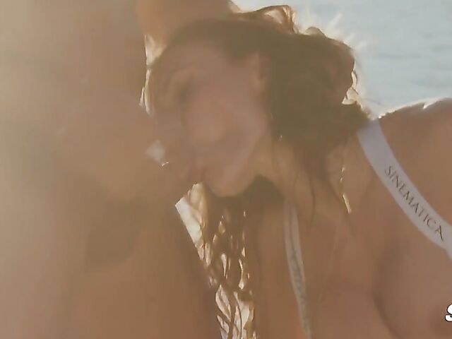 Boat sex on the river with two bikini babes Polly Pons and Kitana Lure