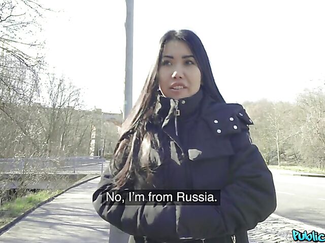 Public pick up and POV banging with exotic Russian girl Alina Crystall