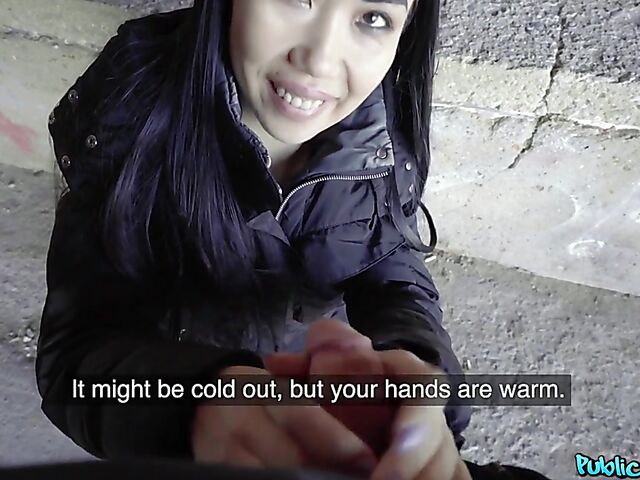 Public pick up and POV banging with exotic Russian girl Alina Crystall